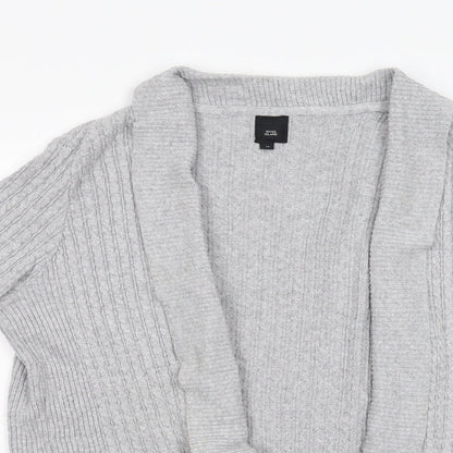 River Island Womens Grey  Knit Cardigan Jumper Size M