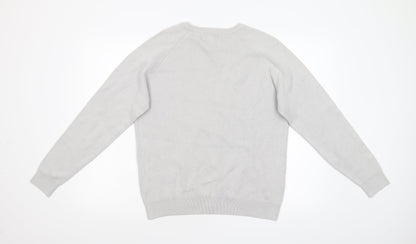 NEXT Mens Grey  Knit Pullover Jumper Size M