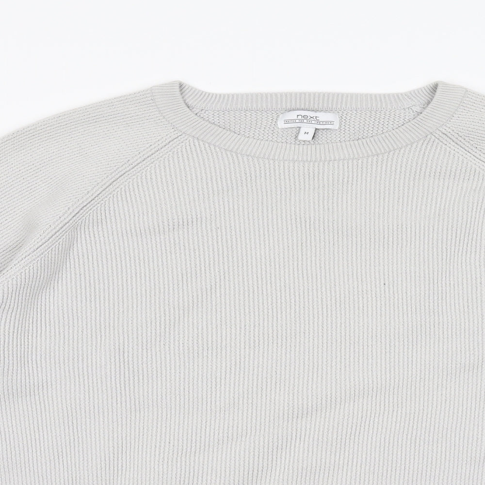 NEXT Mens Grey  Knit Pullover Jumper Size M