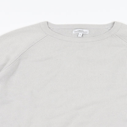 NEXT Mens Grey  Knit Pullover Jumper Size M