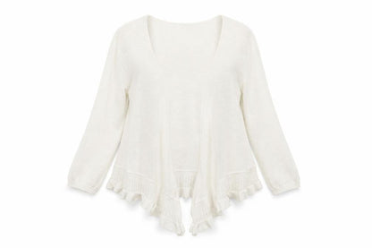 Bonmarché Womens Ivory Knit Cardigan Jumper Size M