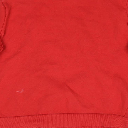 Primark Womens Red  Fleece Pullover Sweatshirt Size S