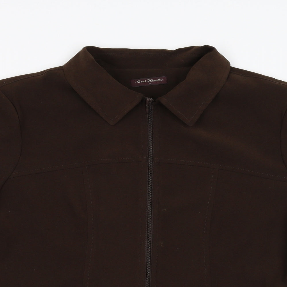 Womens UK Size 12 Sarah Hamilton Brown Jacket
