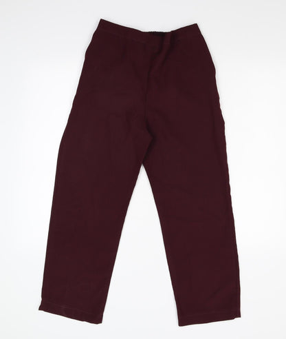 Preworn Girls Red   Carrot Trousers Size 14 Years
