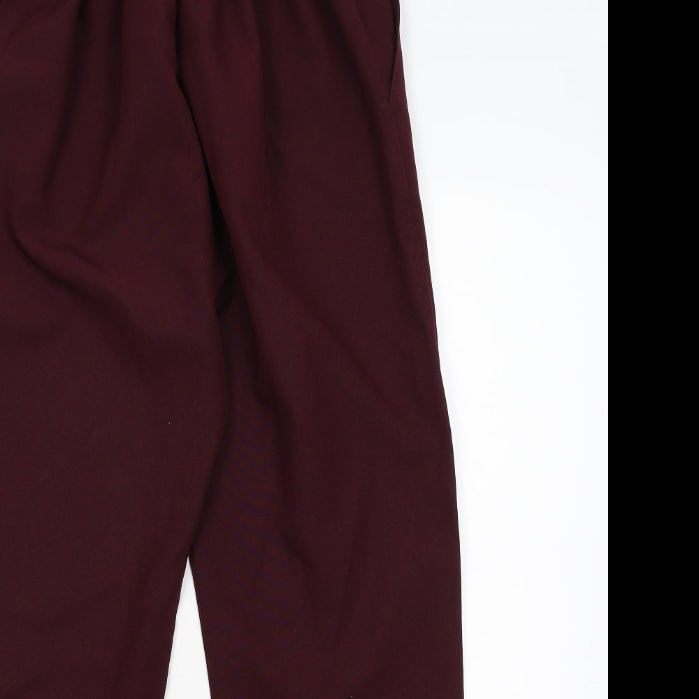 Preworn Girls Red   Carrot Trousers Size 14 Years