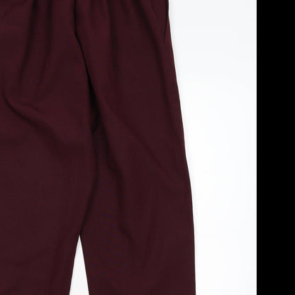 Preworn Girls Red   Carrot Trousers Size 14 Years