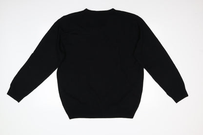 George Mens Black  Knit Pullover Jumper Size XL