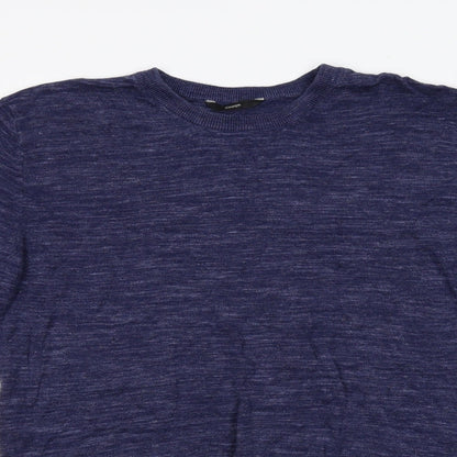 George Mens Blue  Knit Pullover Jumper Size L