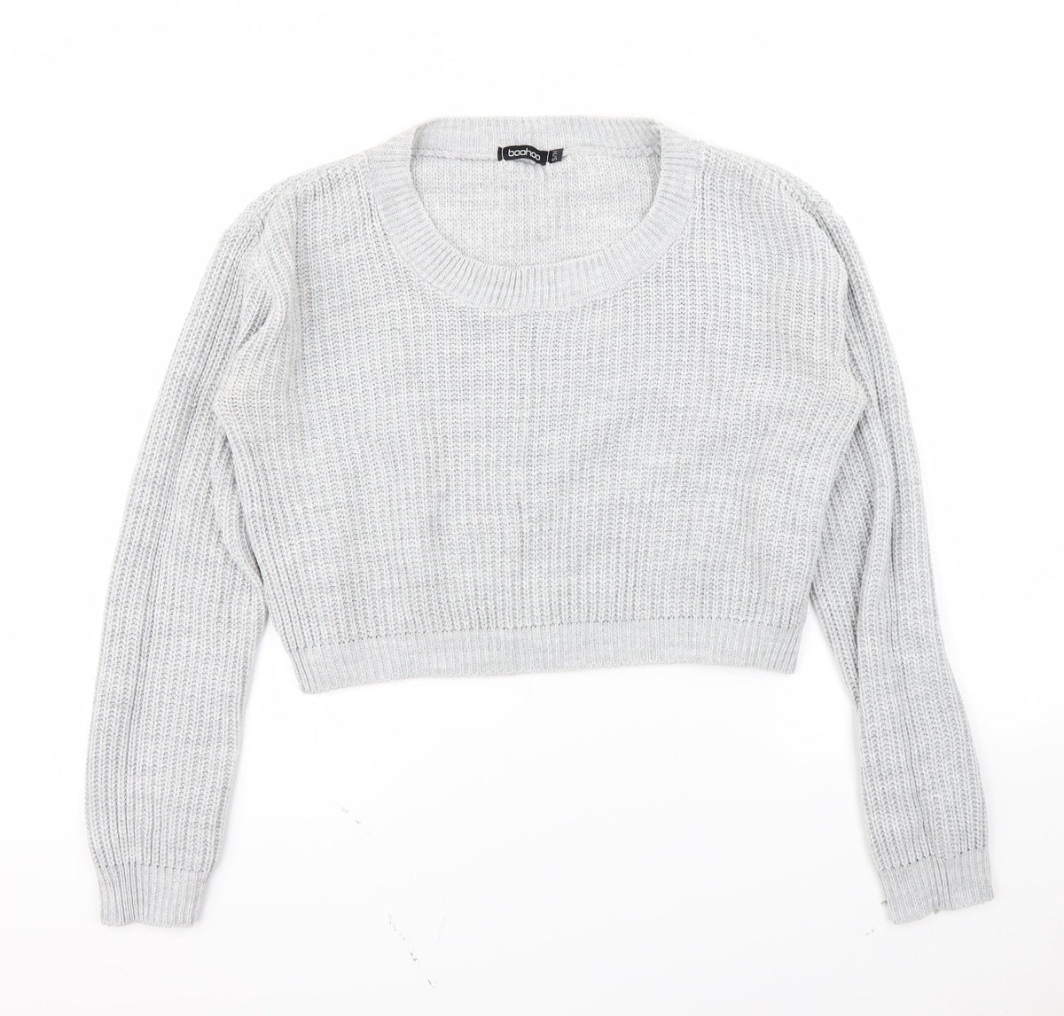 Boohoo Womens Grey   Pullover Jumper Size S