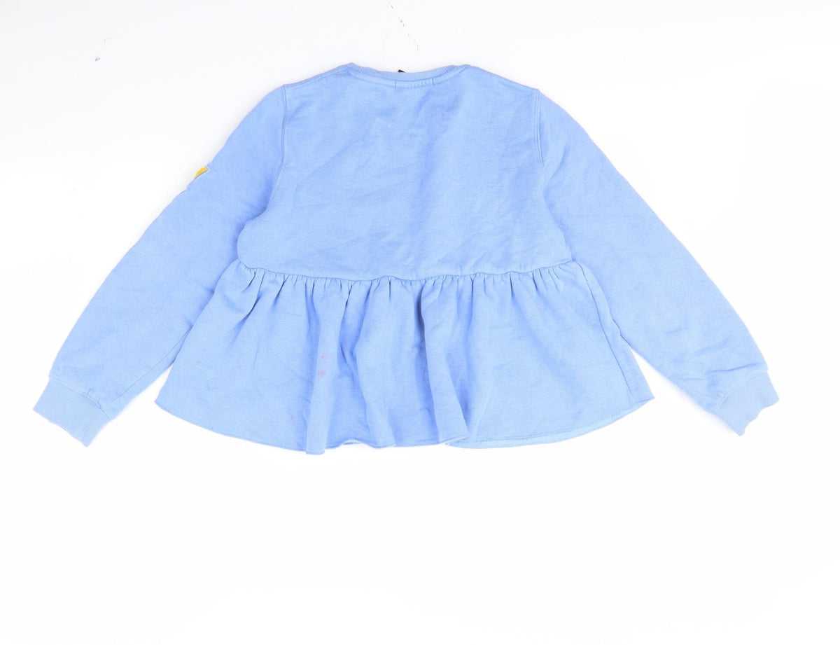 Marks & Spencer Girls Blue   Pullover Jumper Size 10 Years