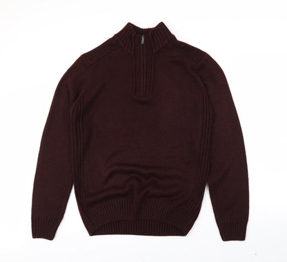 Atlantic Bay Mens Red   Pullover Jumper Size M