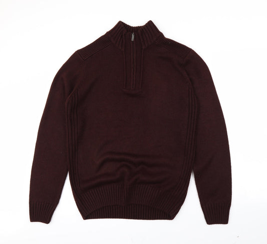 Atlantic Bay Mens Red   Pullover Jumper Size M