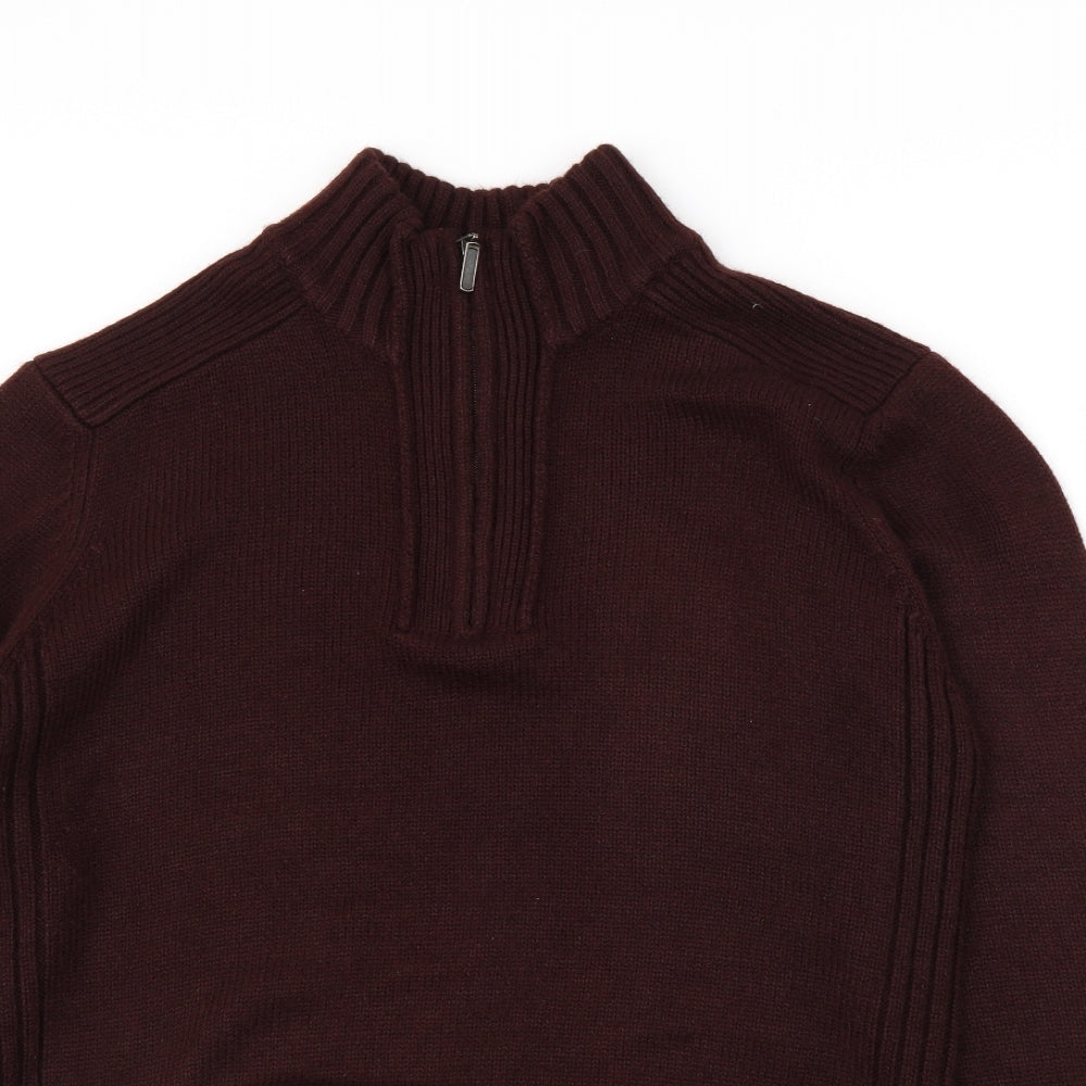 Atlantic Bay Mens Red   Pullover Jumper Size M