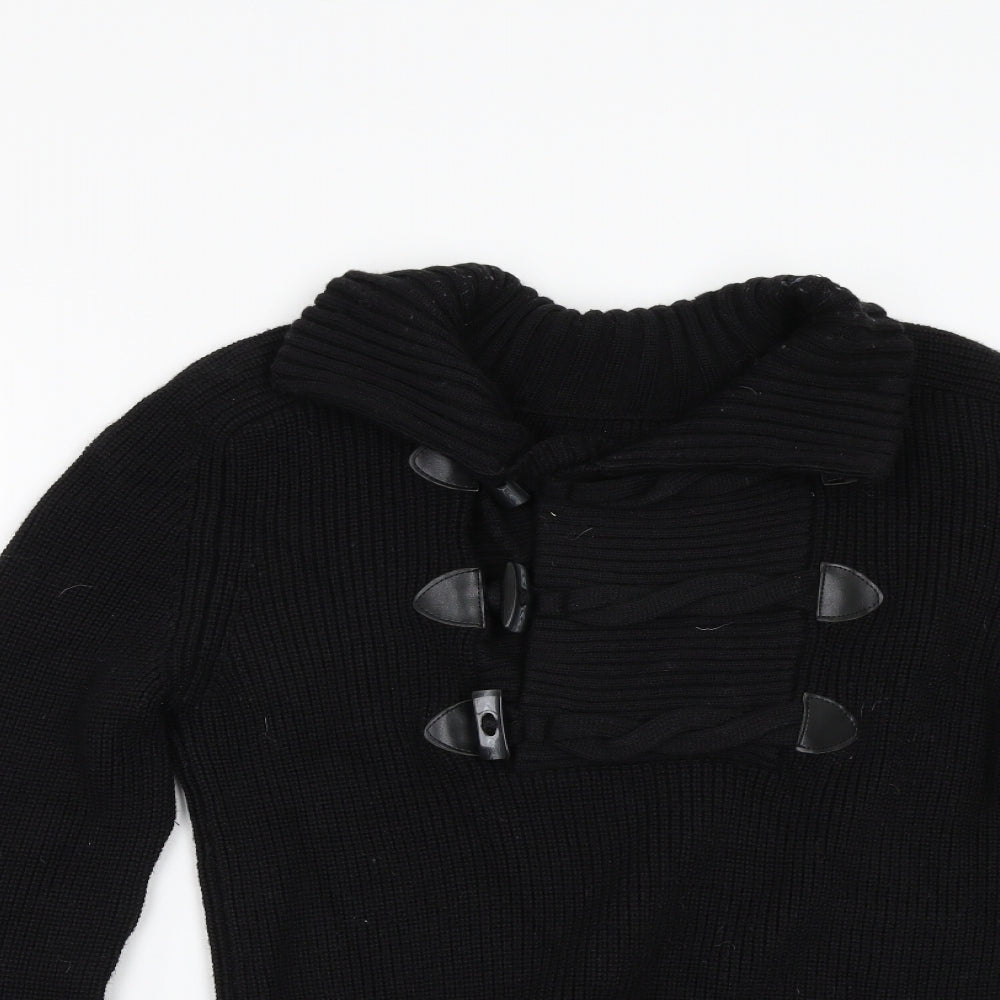 Magliera Moro Womens Black  Knit Pullover Jumper Size M