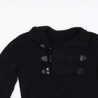 Magliera Moro Womens Black  Knit Pullover Jumper Size M