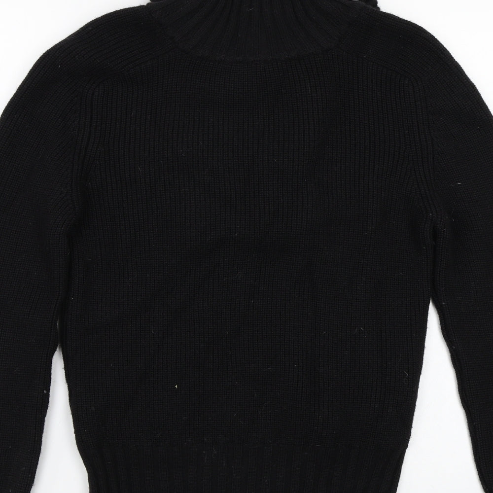 Magliera Moro Womens Black  Knit Pullover Jumper Size M