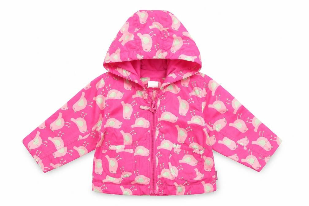 Front view of Debenhams Baby Multicoloured Geometric Anorak Jacket, size 6-9, Months - Bird