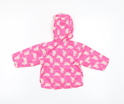 Debenhams Baby Multicoloured Geometric  Anorak Jacket Size 6-9 Months  - Bird