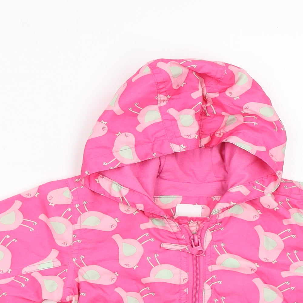 Debenhams Baby Multicoloured Geometric  Anorak Jacket Size 6-9 Months  - Bird