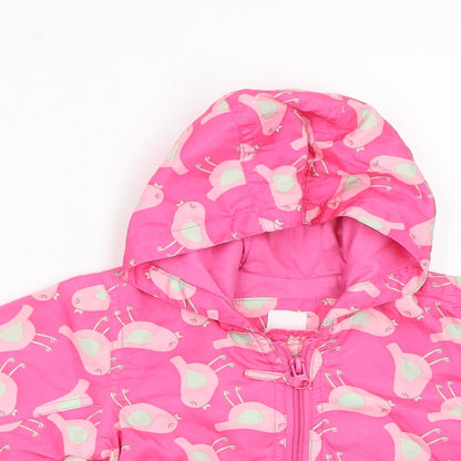 Debenhams Baby Multicoloured Geometric  Anorak Jacket Size 6-9 Months  - Bird