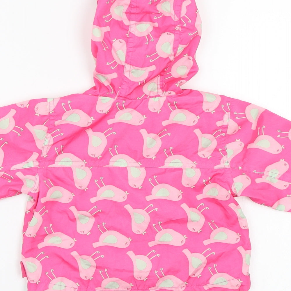 Debenhams Baby Multicoloured Geometric  Anorak Jacket Size 6-9 Months  - Bird