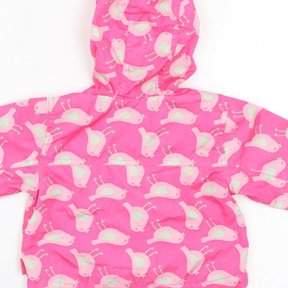 Debenhams Baby Multicoloured Geometric  Anorak Jacket Size 6-9 Months  - Bird