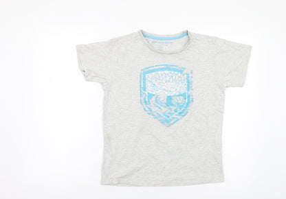 Smyx Boys Grey   Basic T-Shirt Size 14 Years