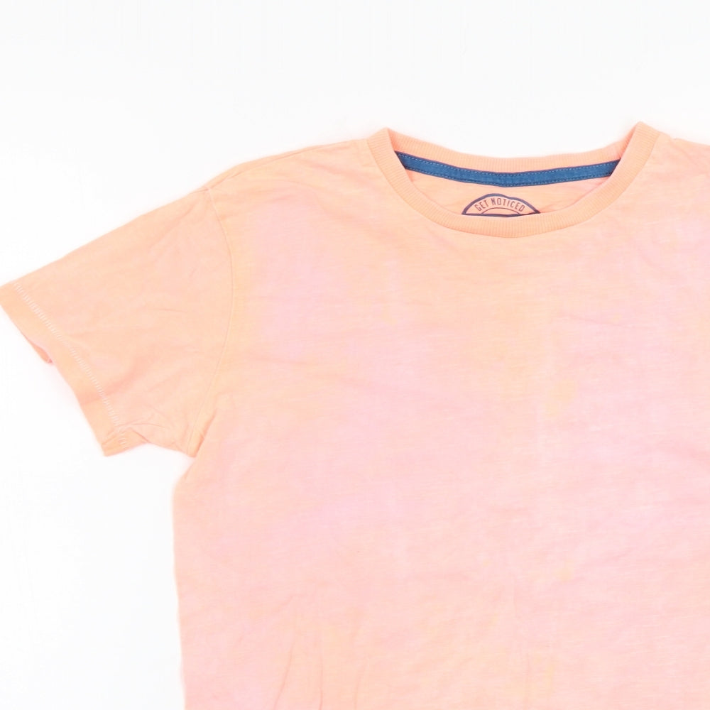 Matalan Boys Pink Batik  Basic T-Shirt Size 12 Years