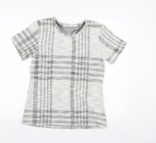 Womens UK Size 14 Pebble Bay Grey Basic Blouse