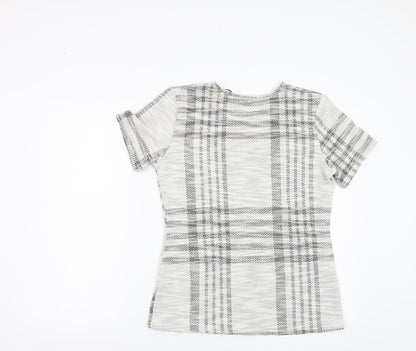 Womens UK Size 14 Pebble Bay Grey Basic Blouse