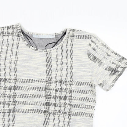 Womens UK Size 14 Pebble Bay Grey Basic Blouse