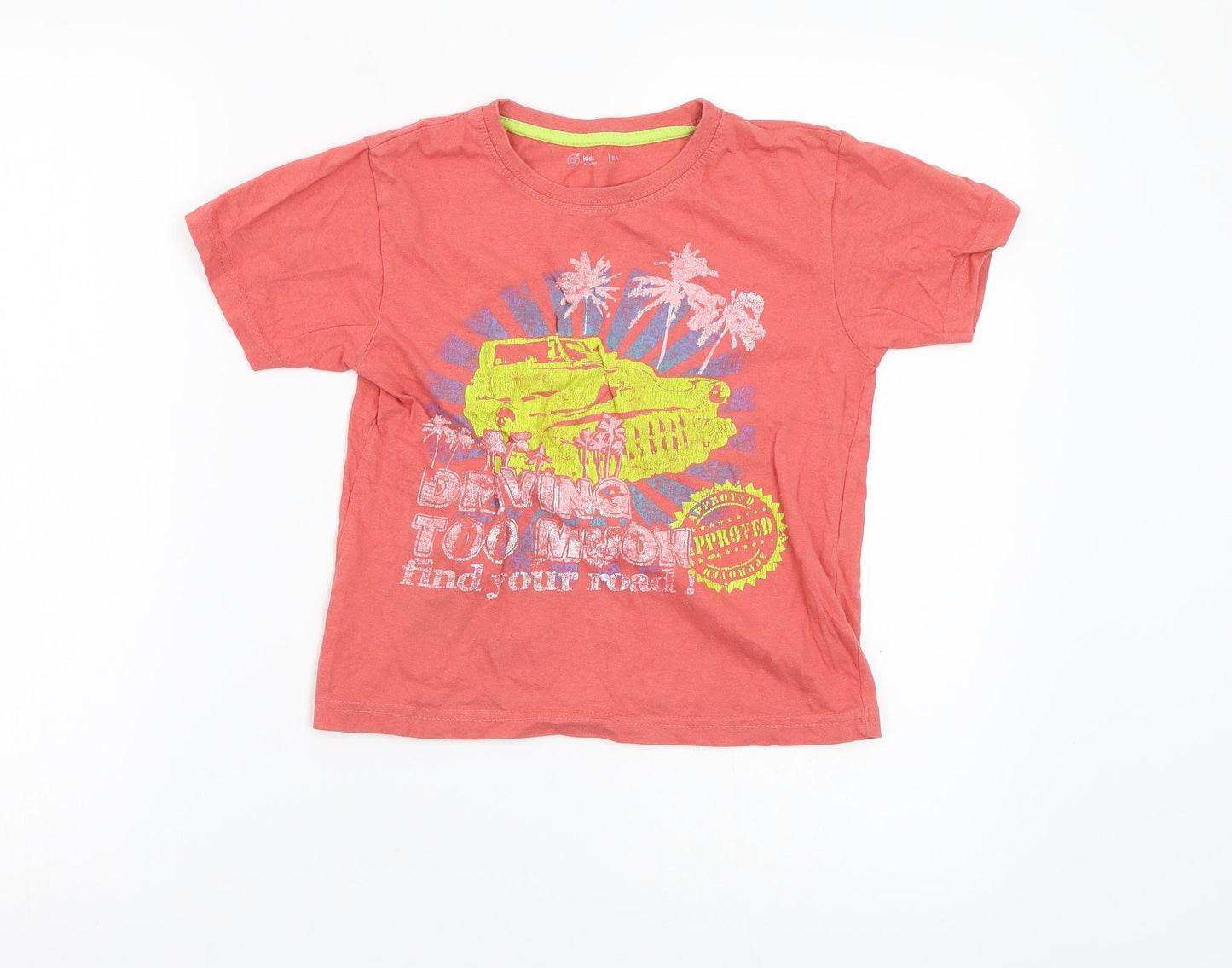 Gemo Boys Red   Basic T-Shirt Size 8-9 Years