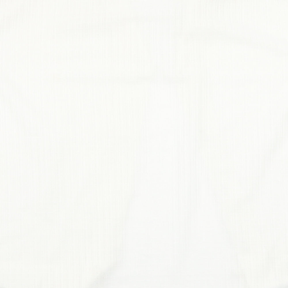 Womens UK Size L Preworn White Basic Blouse
