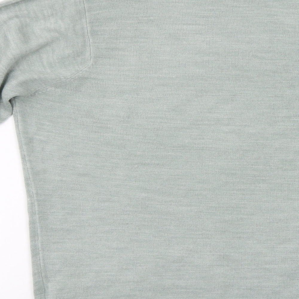 Greenwoods Mens Green  Knit Pullover Jumper Size XL