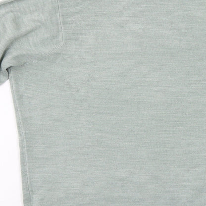 Greenwoods Mens Green  Knit Pullover Jumper Size XL