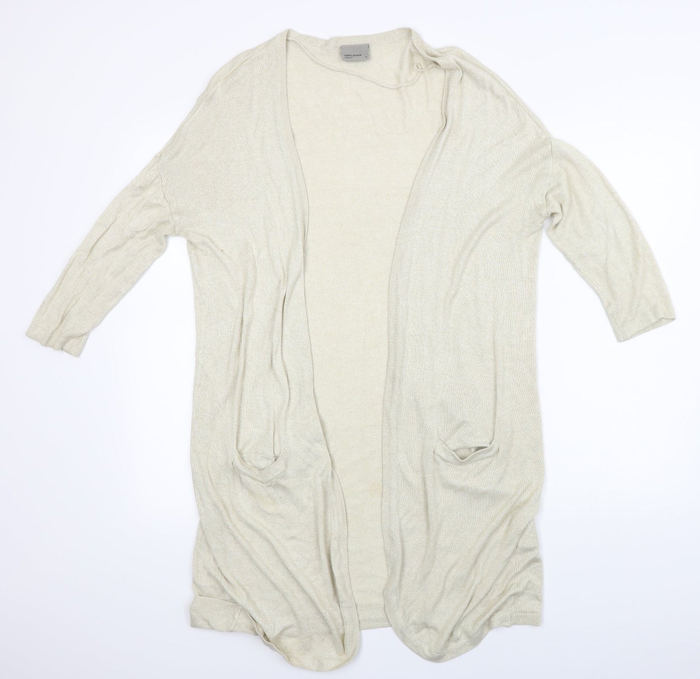 VERO MODA Womens Beige   Cardigan Jumper Size M