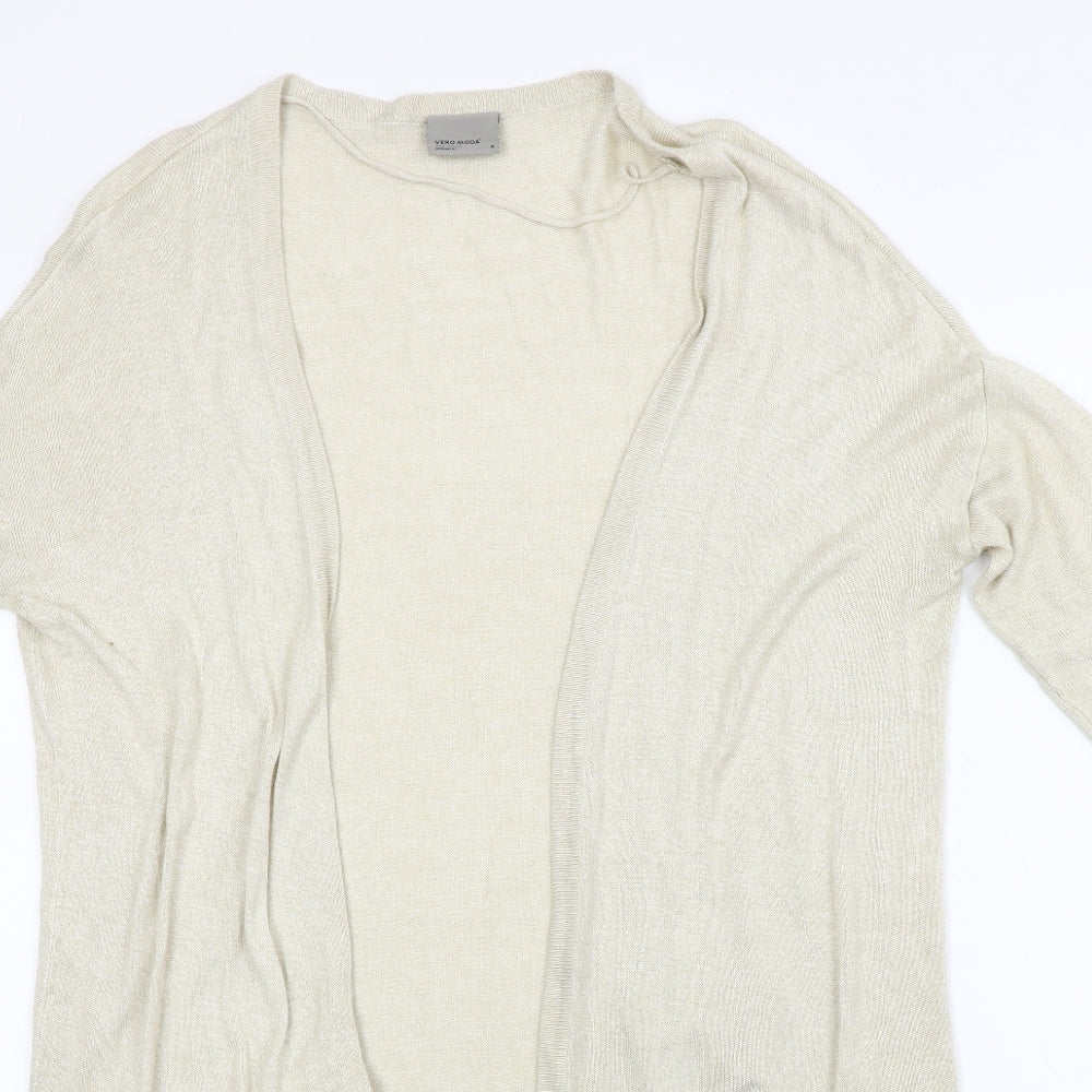 VERO MODA Womens Beige   Cardigan Jumper Size M