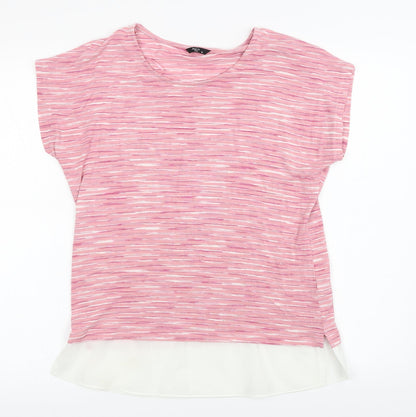 Womens UK Size 10 M&Co Pink Basic Blouse