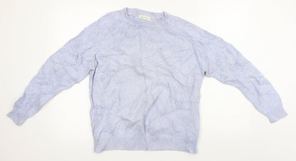 joie de vivre Mens Blue  Knit Pullover Jumper Size M