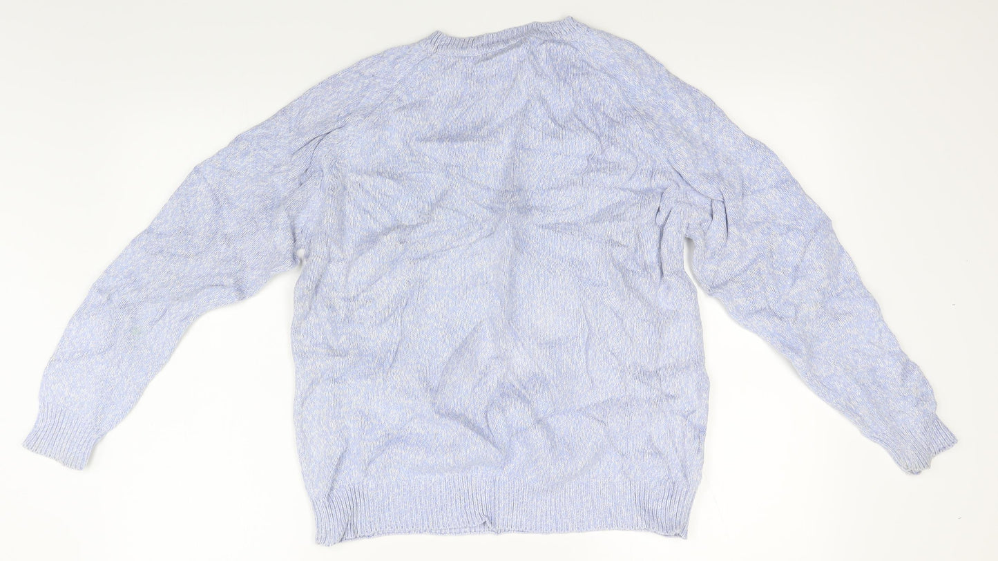 joie de vivre Mens Blue  Knit Pullover Jumper Size M