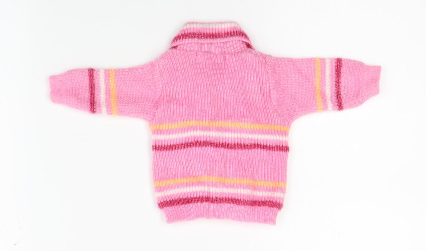 J.D. Baby gift set Girls Pink Striped Knit Cardigan Jumper One Size