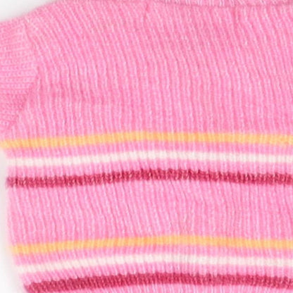 J.D. Baby gift set Girls Pink Striped Knit Cardigan Jumper One Size