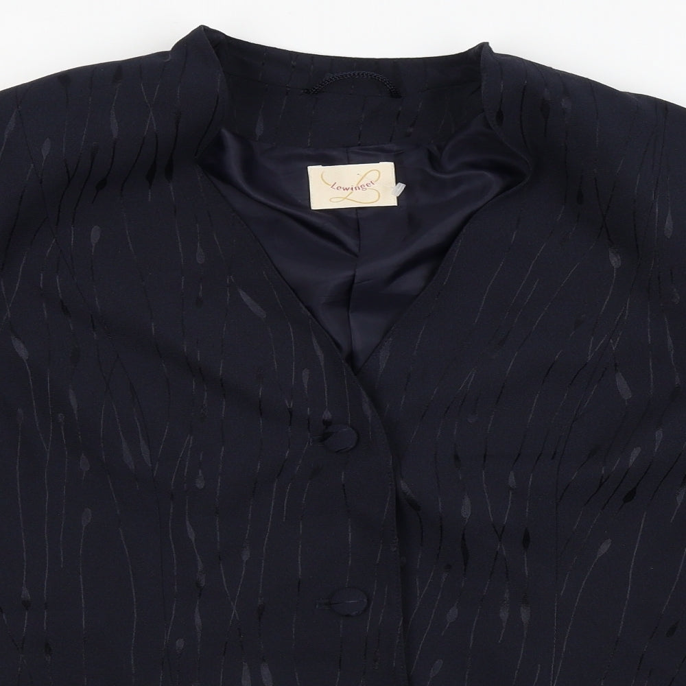 Lewinger Womens Black   Jacket Blazer One Size