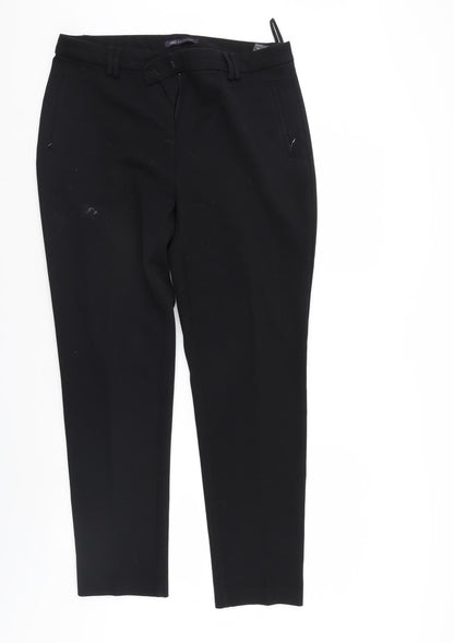 M&S Womens Black   Sweatpants Trousers Size 14 L29 in