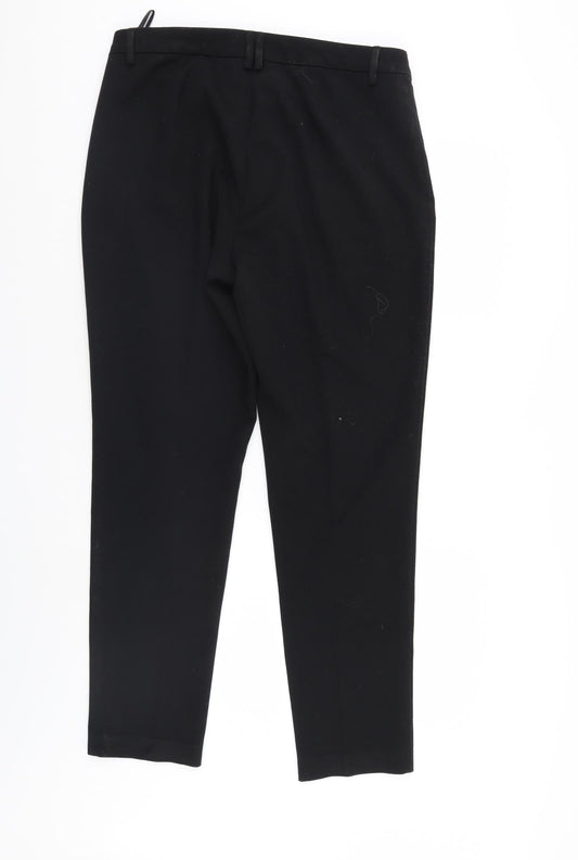 M&S Womens Black   Sweatpants Trousers Size 14 L29 in