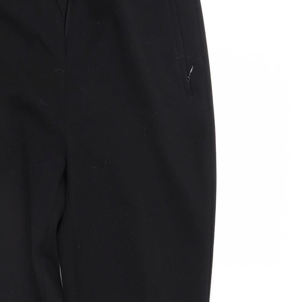M&S Womens Black   Sweatpants Trousers Size 14 L29 in