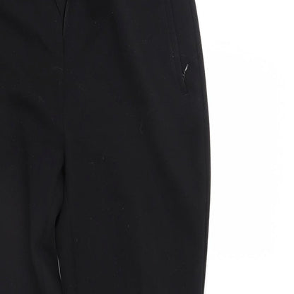 M&S Womens Black   Sweatpants Trousers Size 14 L29 in
