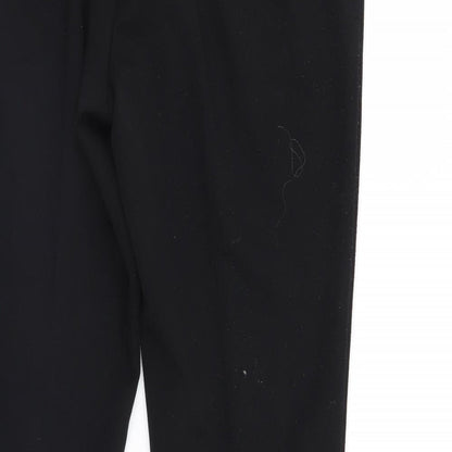 M&S Womens Black   Sweatpants Trousers Size 14 L29 in
