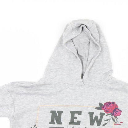 Primark Girls Grey   Pullover Hoodie Size 9-10 Years