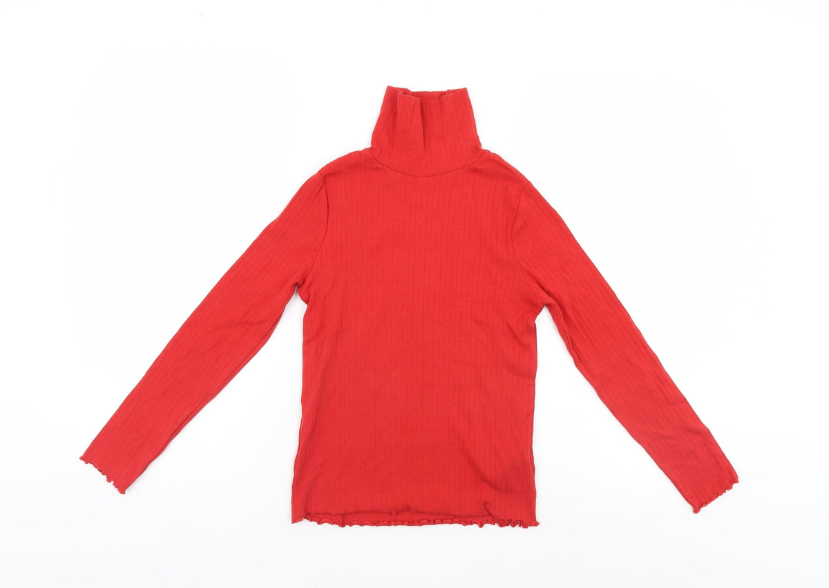 Marks & Spencer Girls Red   Pullover Jumper Size 10-11 Years